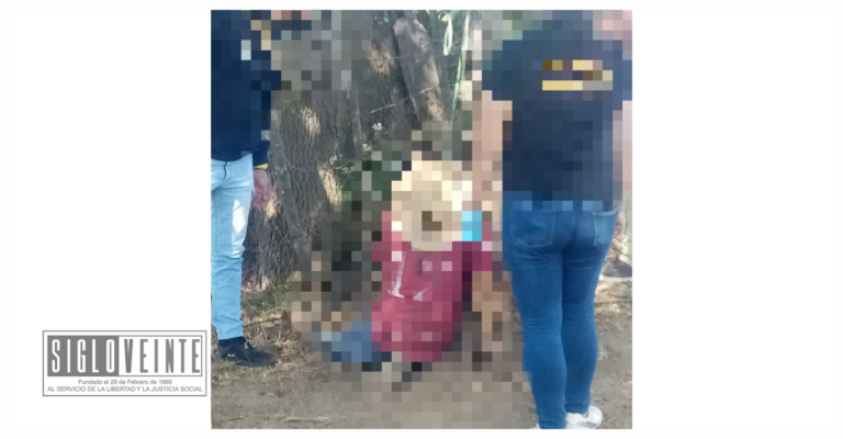 Esta mañana de Sábado de Gloria un adulto mayor se ahorcó de un árbol de 2 metros de altura