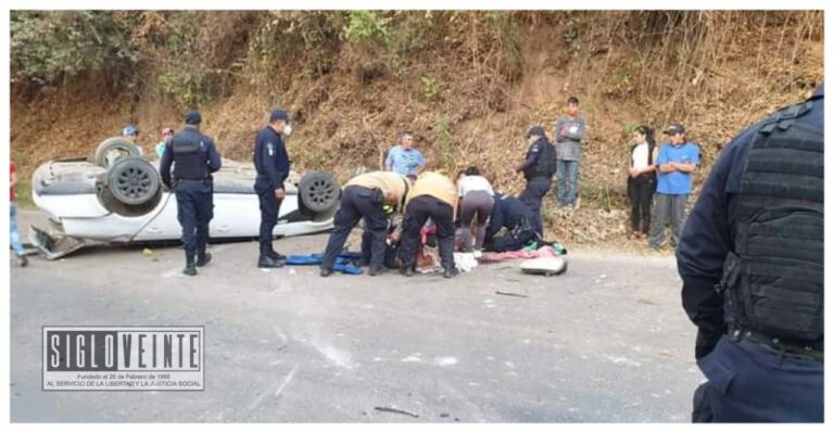 Una joven falleció en volcadura mortal