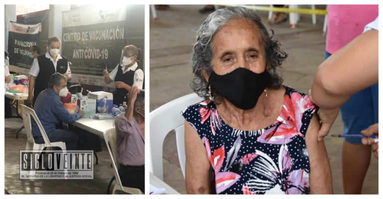 Más de 700 dosis aplicadas en el primer día de vacunación contra el COVID-19 en adultos mayores de Tuzantla