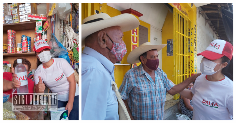 Recorre Dalia Santana casas y negocios de Huetamo para retomar compromisos y voluntades