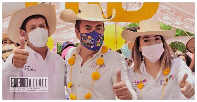 Cierre de campaña rumbo al triunfo de Jazmín Arroyo en Tuzantla