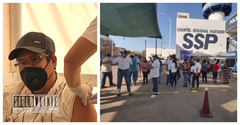 Comenzó la jornada de vacunación a trabajadores de la educación en la región Huetamo