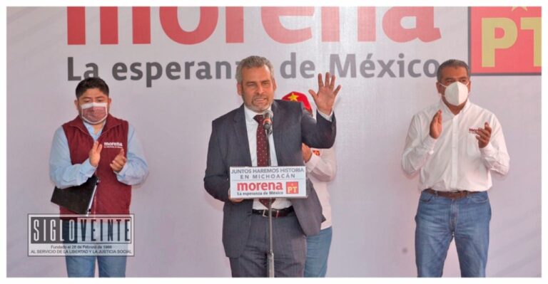 Ante el IEM, se registra Alfredo Ramírez como candidato por Morena y PT a la gubernatura de Michoacán