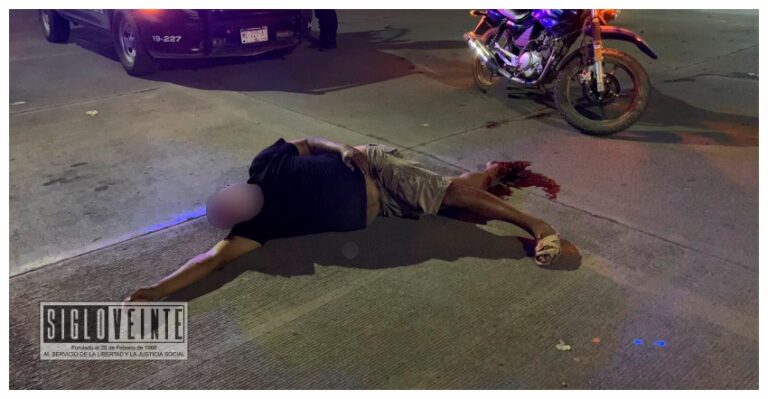 Chocan dos motos en pleno centro de Huetamo, hay un lesionado