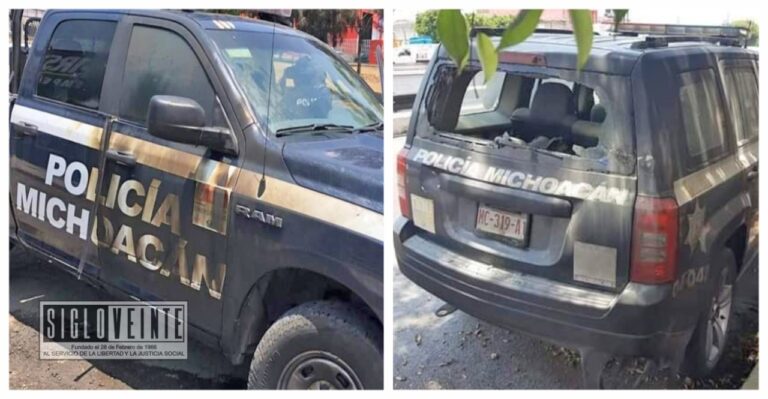 Policía Michoacán sufre dos ataques con bombas molotov en Morelia