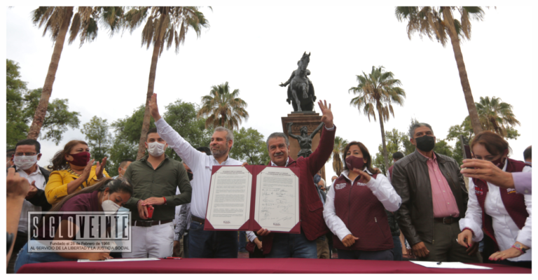 Pacto de unidad con sectores sociales y fuerzas políticas fortalece candidatura de Alfredo Ramírez