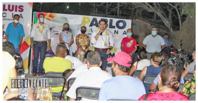 Pablo Varona redobla esfuerzos para llevar sus propuestas a todos los rincones de Huetamo