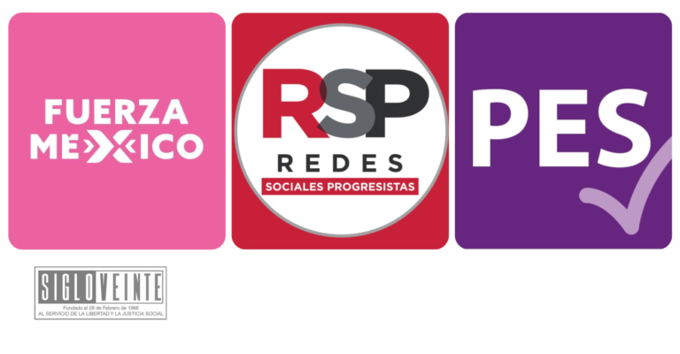 Perderían su registro nacional los partidos PES, Fuerza por México y RSP, no llegaron el mínimo requerido por la ley electoral