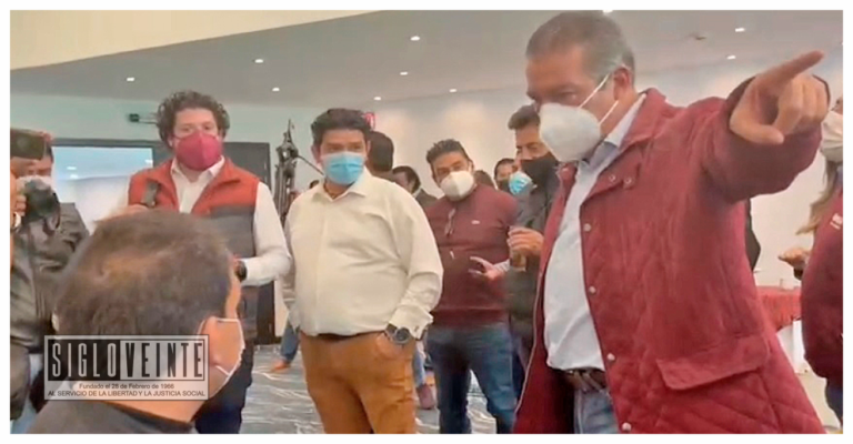 Raúl Morón intimida a reportero después de conferencia de prensa