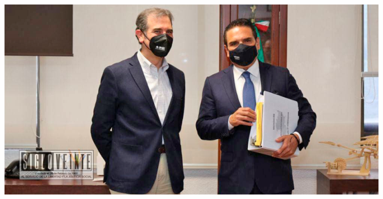 El gobernador Silvano Aureoles se reúne con el consejero presidente del INE