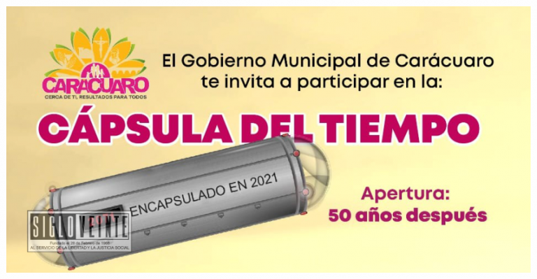 Alistan “Capsula del Tiempo” en Carácuaro, se abrirá en el año 2071
