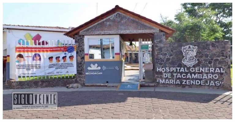 Hospital General de Tacámbaro se encuentra al 100% en ocupación de camas COVID-19