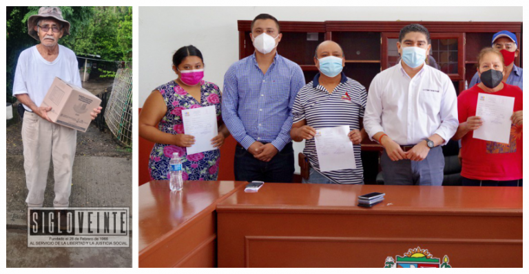 Entrega alcalde huetamense paquetes alimentarios y paquetes de vivienda a sectores vulnerables