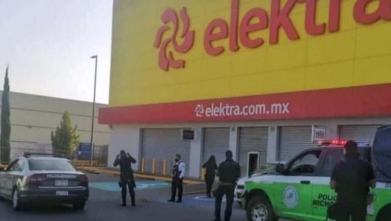 Roban más de 100 mil pesos en mercancia de tienda Elektra de Morelia