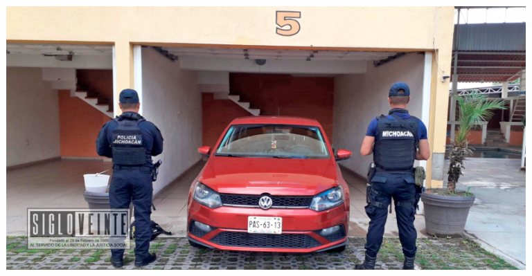 En motel de Riva Palacio fue recuperado carro robado