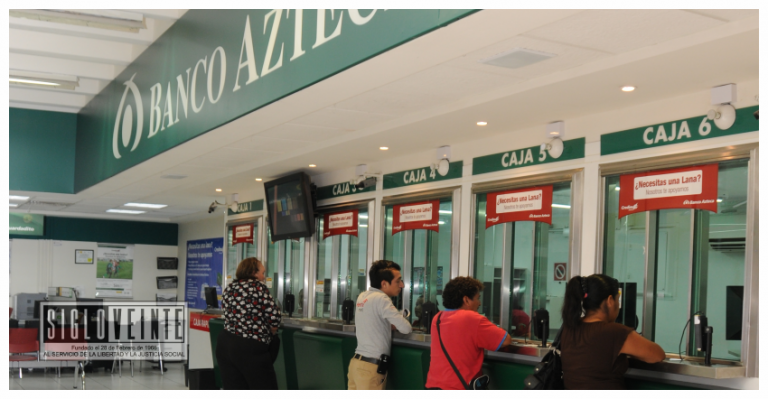 Exempleado de Banco Azteca embarga por 222 mil pesos por despido injustificado