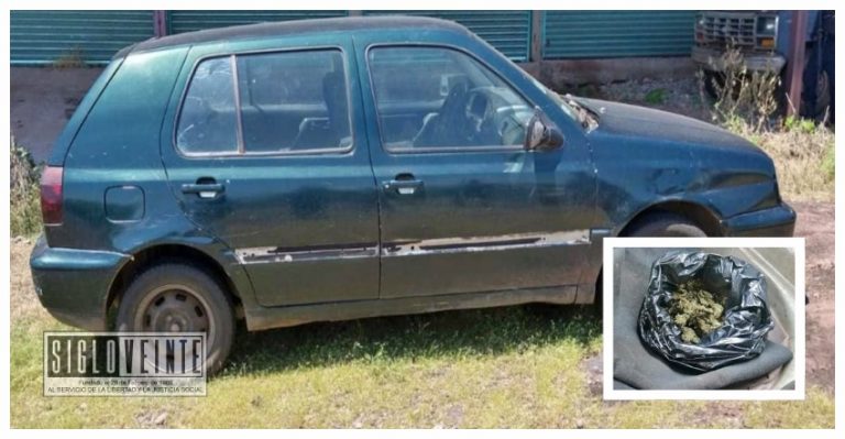 En San Lucas aseguran vehículo robado y en su interior se localizó marihuana