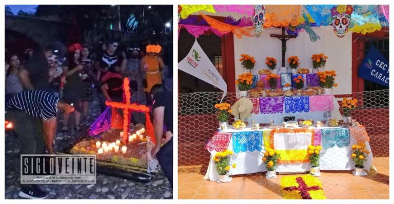 Realiza el CECyTE 14 de Carácuaro actividades por el Día de Muertos