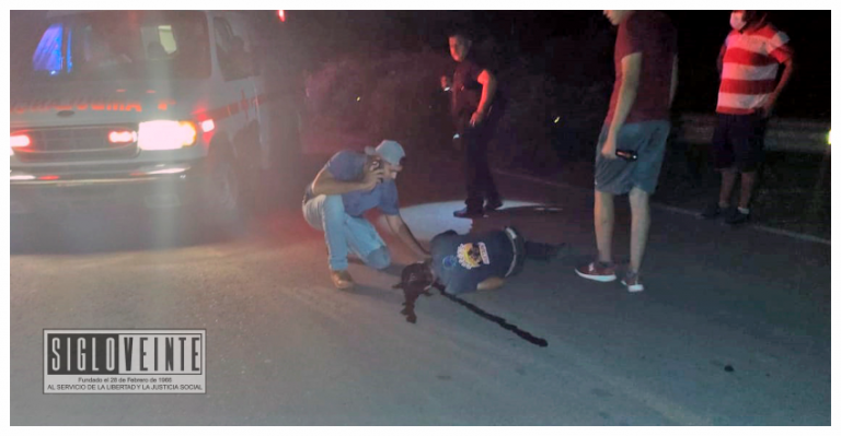 Múltiple accidente de motos deja 3 lesionados en la carretera a Uspio