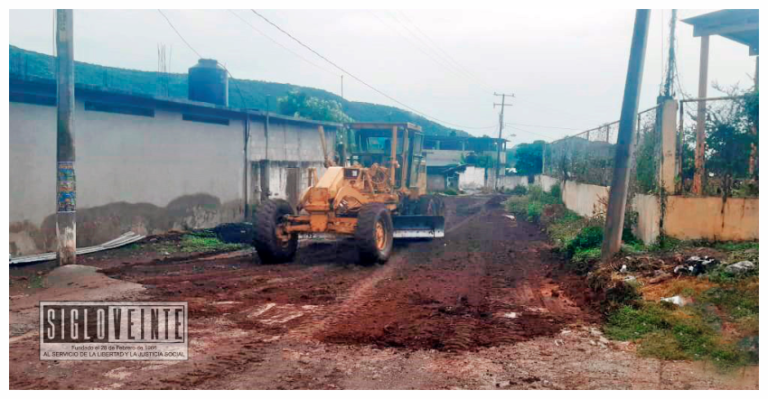 Calles de San Antonio de Las Huertas son rehabilitadas por el Ayuntamiento de Nocupétaro