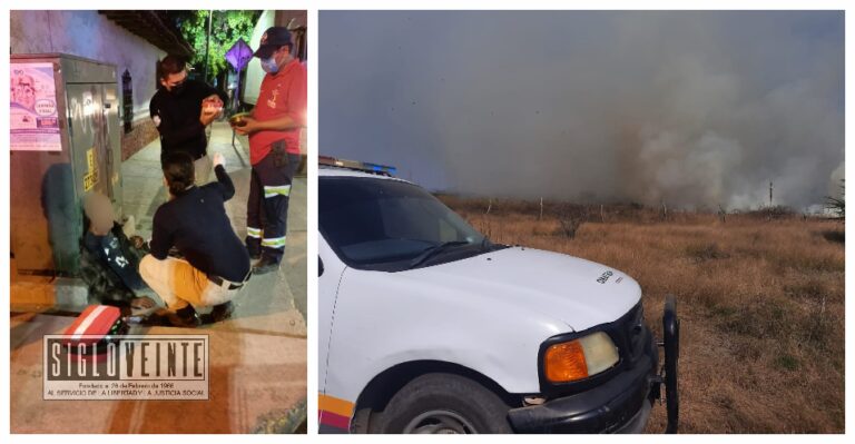 En las últimas horas Protección Civil de Huetamo atendió heridos, incendios y un posible caso de COVID-19