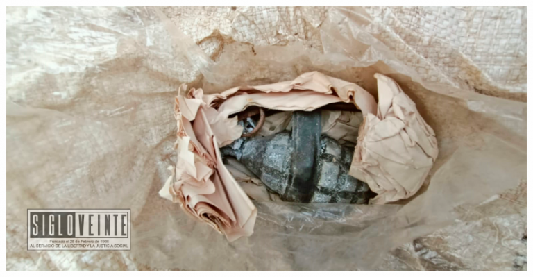 Fue localizada una granada de fragmentación en Cútzeo