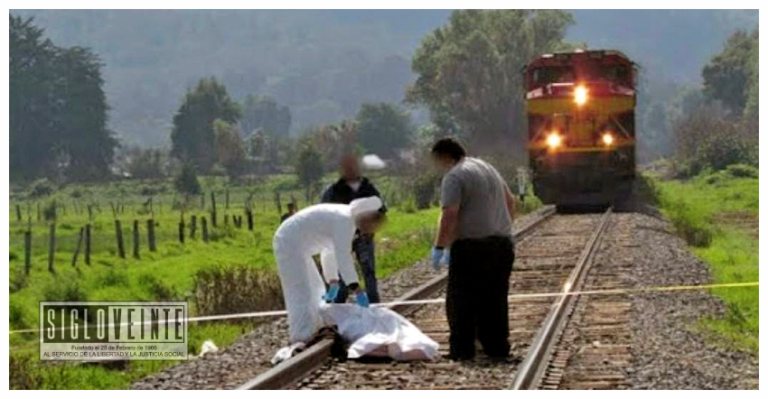 Policía de Maravatío se cae de patrulla y muere arrollado por el tren