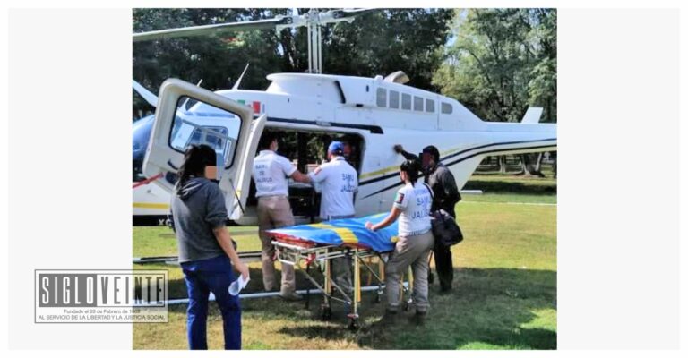 Otro accidente en moto, provoca que trasladaran vía aérea a una menor para atención médica urgente