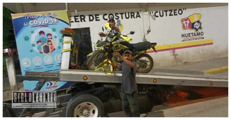 Ayer fueron remitidas 14 motos al corralón y 14 multas fueron impuestas por no portar casco