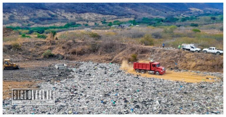 Ayuntamiento de Nocupétaro realiza la rehabilitación del basurero municipal
