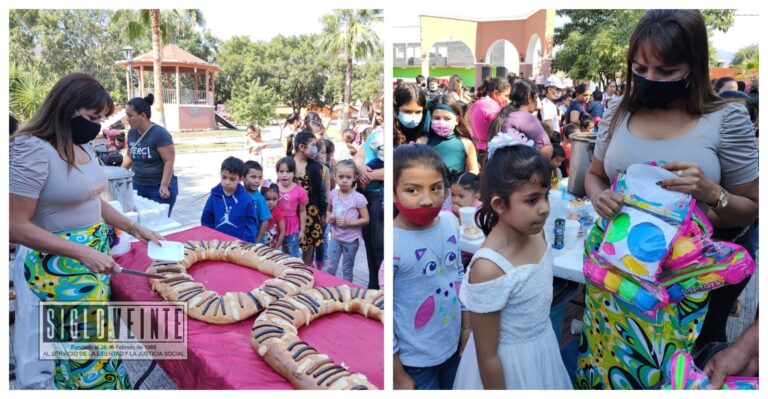 Festeja Ayuntamiento de Tiquicheo a niñas y niños en el Día de Reyes Magos