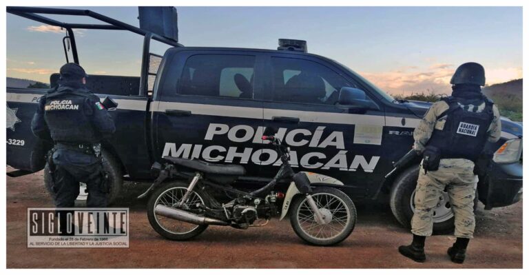 Joven de Tiquicheo fue detenido con una Italika robada