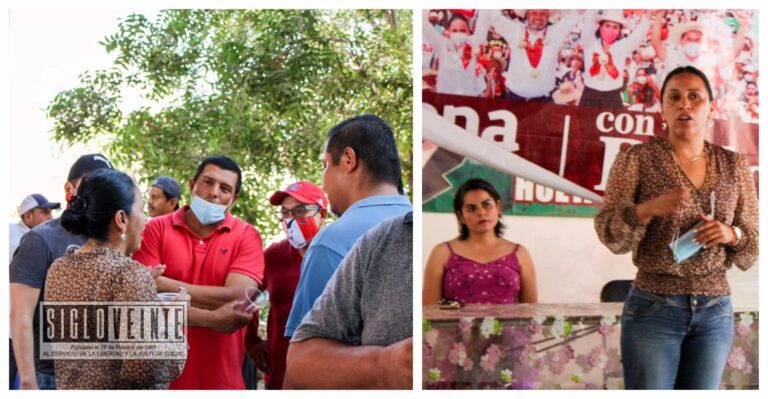 Mary Carmen Bernal se reunió con militantes de Morena en Huetamo, Purechucho y Tiquicheo