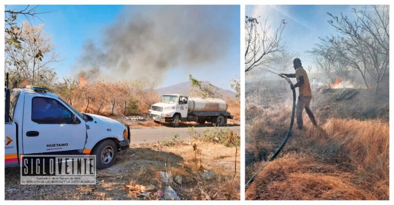 Queman basura y se sale de control en La Parota, no hay lesionados