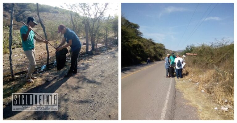 Realiza Ayuntamiento de Tuzantla trabajos de limpieza en carreteras