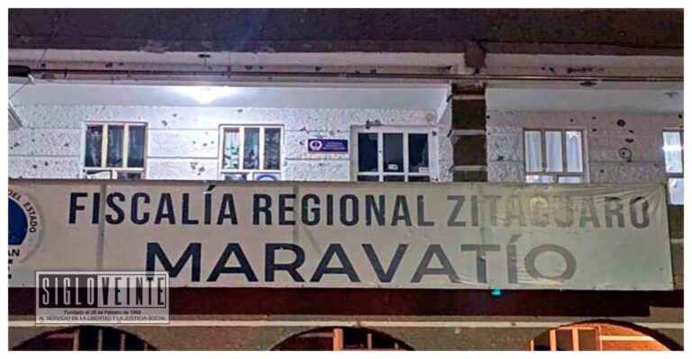 Atacan a balazos las oficinas de la Fiscalía en Maravatío, hay tres heridos