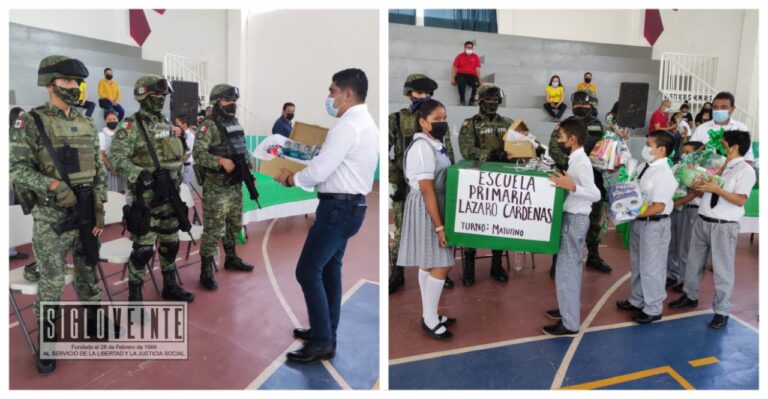 Autoridades civiles y educativas conmemoran el Día del Ejército Mexicano, pide Pablo Varona que no se retiren de Huetamo las fuerzas armadas