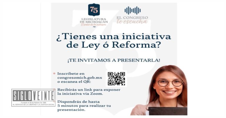 Convoca el Poder Legislativo de Michoacán a participar en el Segundo Foro “El Congreso te Escucha”