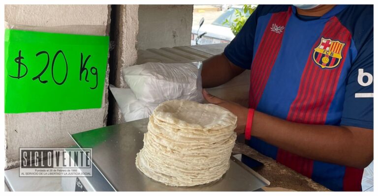 El kilo de tortillas podría subir dos pesos en Michoacán, en algunas zonas del estado llegará a los 30 pesos