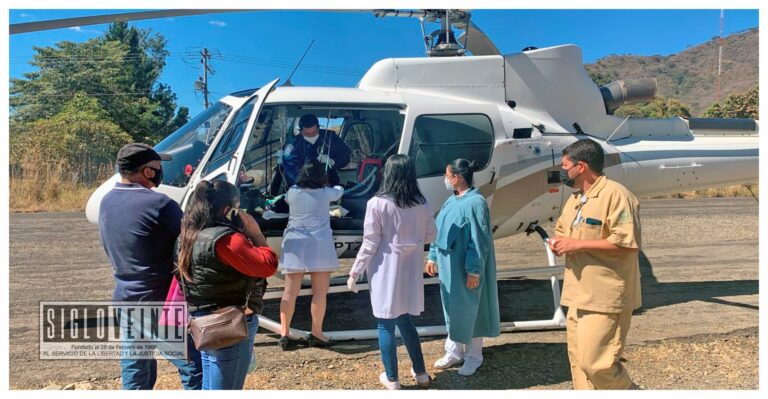 En ambulancia aérea, trasladan al Hospital de Infantil de Morelia a niño por pérdida grave de sangre