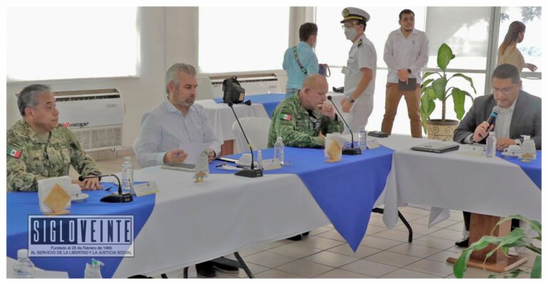 En mesa de seguridad, refuerzan estrategia para la construcción de la paz en Michoacán