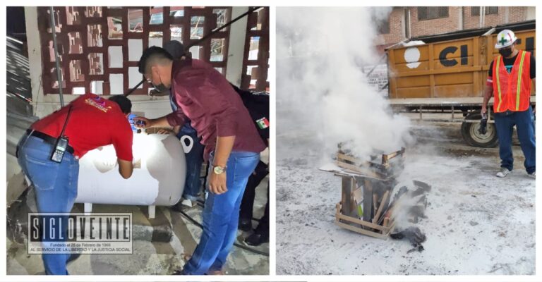 Refuerzan capacitación contra incendios y uso de extintores a comerciantes del Mercado de Huetamo, también fueron supervisadas las instalaciones eléctricas y de gas