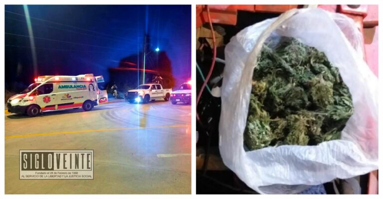 Tras repeler agresión, la SSP detiene a tres personas en posesión de droga