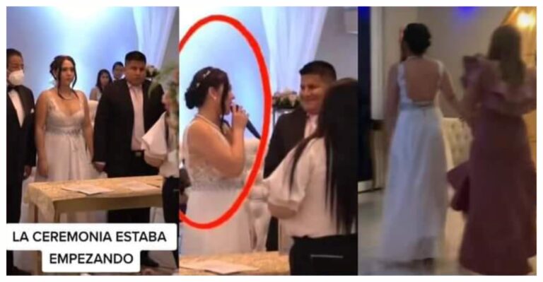 VÍDEO | «No, lo siento”, fue su respuesta y dejó al novio en plena boda…