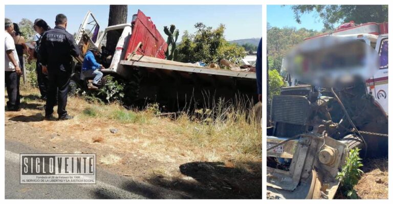 10 peregrinos que regresaban de venerar al Cristo de Negro de Carácuaro resultan heridos en accidente