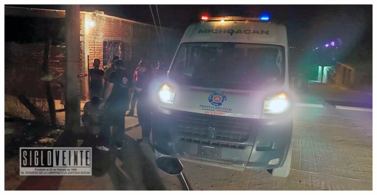 Arrollan a motociclista en la colonia La Nopalera de Huetamo