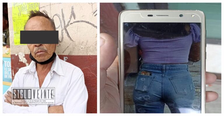 Detienen en el centro de Morelia a sujeto acosador que tomaba fotos a mujeres sin su consentimiento