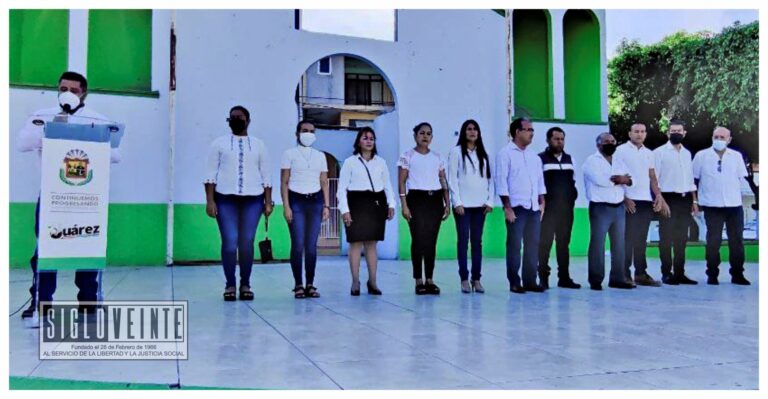 El alcalde de Juárez Cornelio Ríos Paniagua encabeza la conmemoración del 84 aniversario de la Expropiación Petrolera