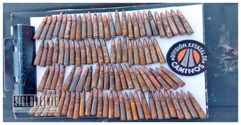 En Tiripetío, la SSP aprehende a uno en posesión de 98 cartuchos útiles de fusil AK-47