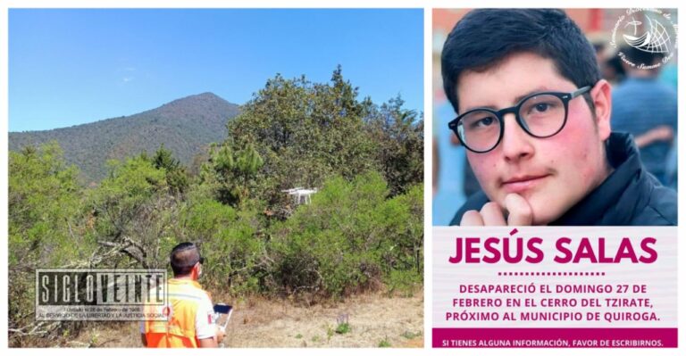 Desaparece seminarista en Quiroga, grupo especializado lo busca en el cerro del Tzirate